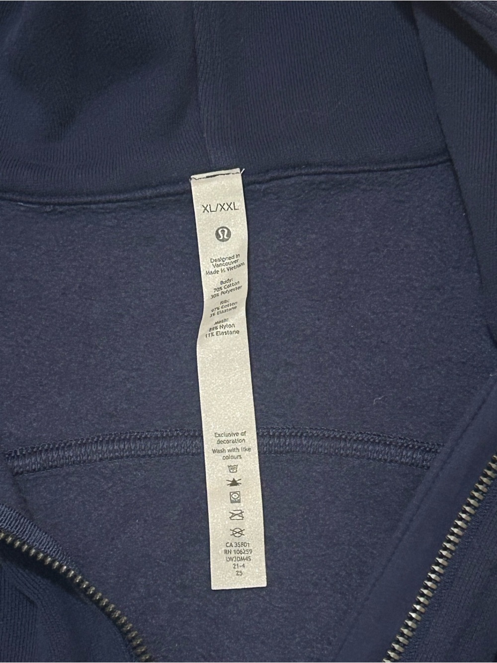 Lululemon Scuba Long Sleeve Logo Hooded Oversized Half-Zip Hoodie Jacket - Picture 10 of 11